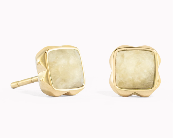 Coeur de Lion Gold Studs Citrine - November